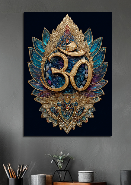 Tableau décoratif symbole Om