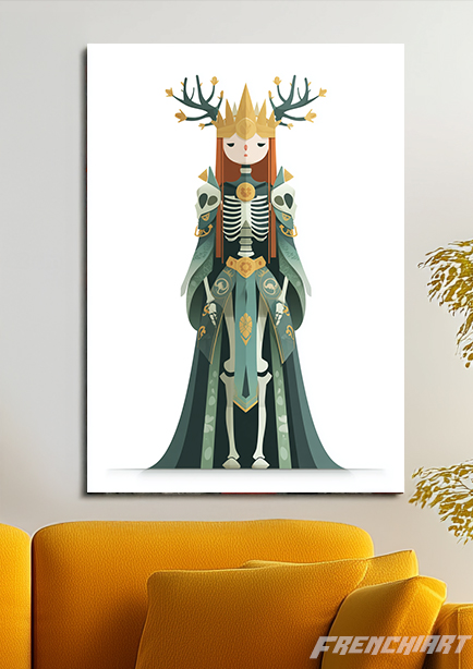 Affiche artistique 'Reine de la forêt'