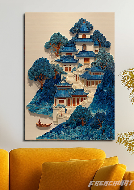 Tableau mural paysage asiatique