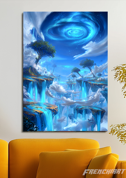 Tableau mural paysage fantastique