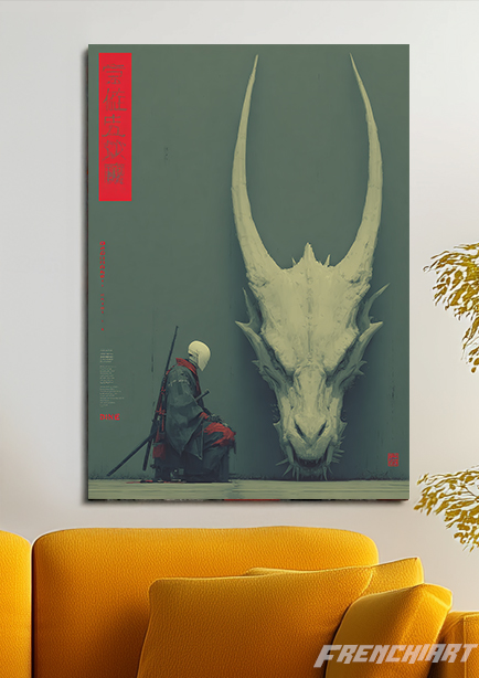 Affiche murale tête de dragon