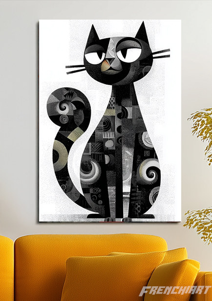 Tableau Chat Moderne