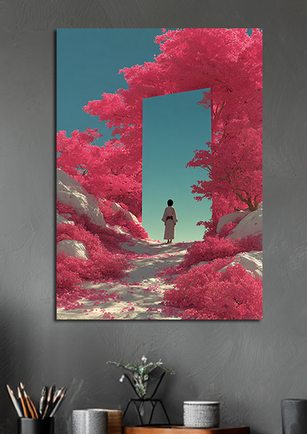 Affiche artistique 'Portail onirique'