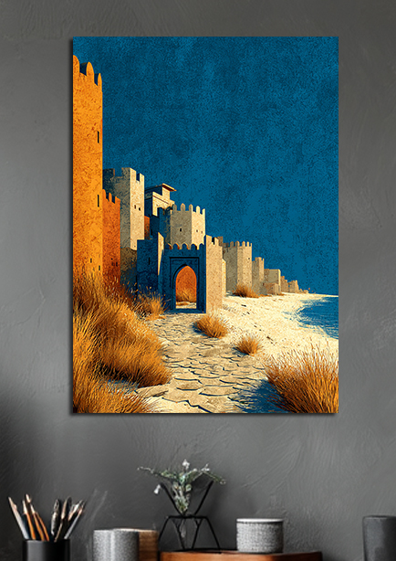 Tableau mural forteresse côtière