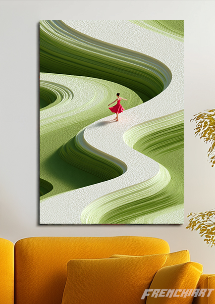 Tableau mural paysage abstrait