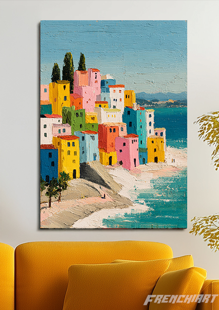 Tableau paysage méditerranéen