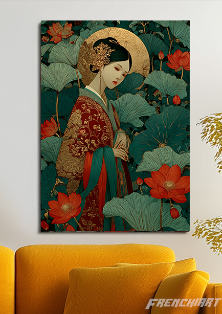 Tableau mural Geisha élégante