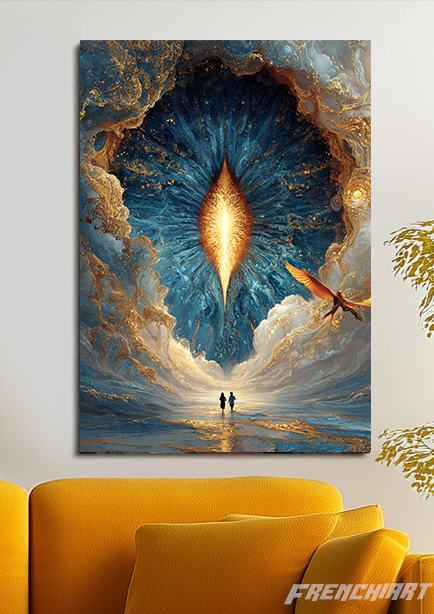 Tableau mural surréaliste - Portail céleste