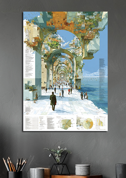 Affiche d’art architectural
