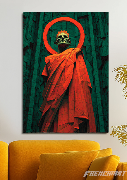 Affiche artistique statue sacrée