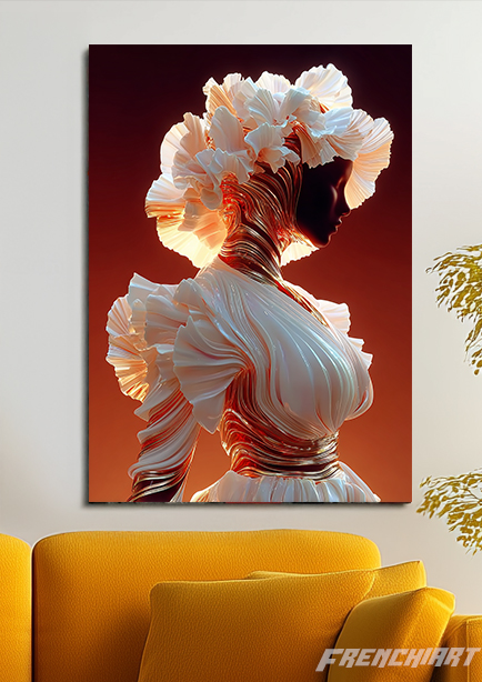 Tableau d’art moderne femme en robe