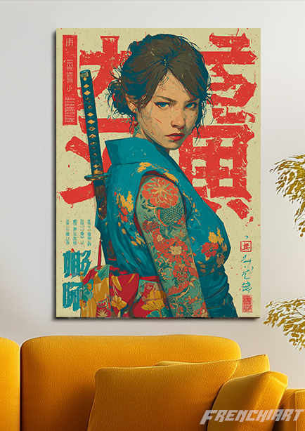 Affiche Samouraï Art Japonais