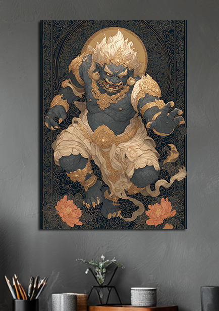 Tableau décoratif du démon mythologique