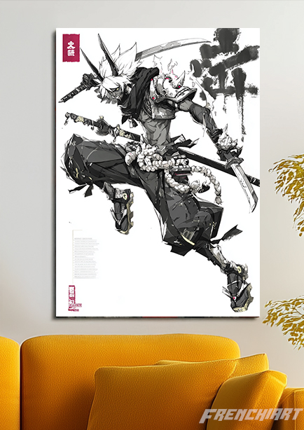 Affiche murale de samouraï