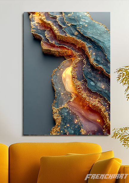 Tableau géode abstraite