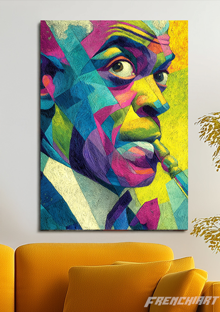 Tableau abstrait coloré