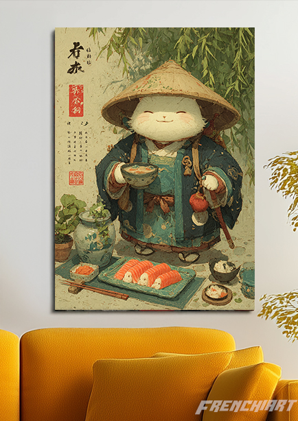 Affiche murale Chat japonais