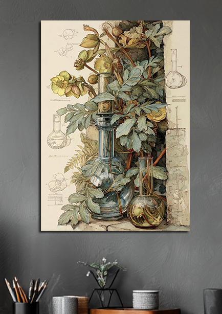 Affiche botanique vintage