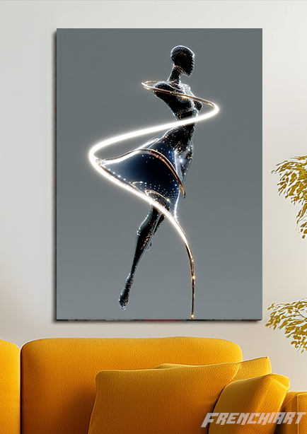 Tableau moderne femme lumineuse
