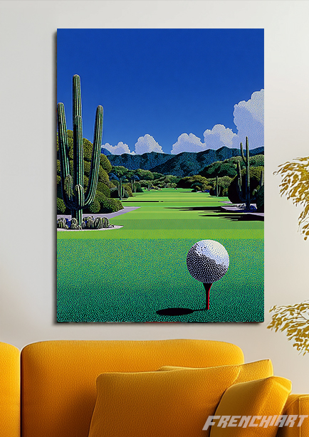 Tableau de golf paysage