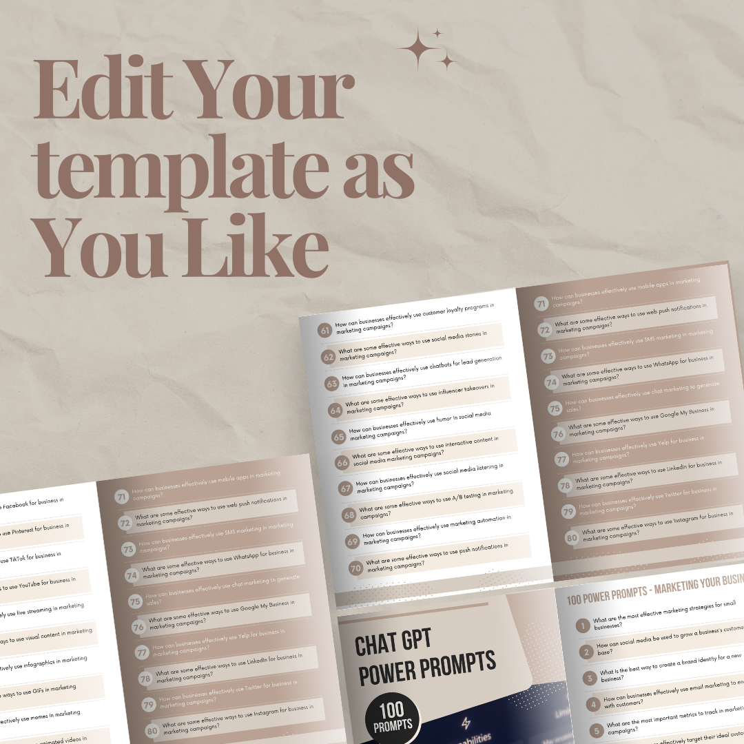 100 Chat GPT Power Prompts