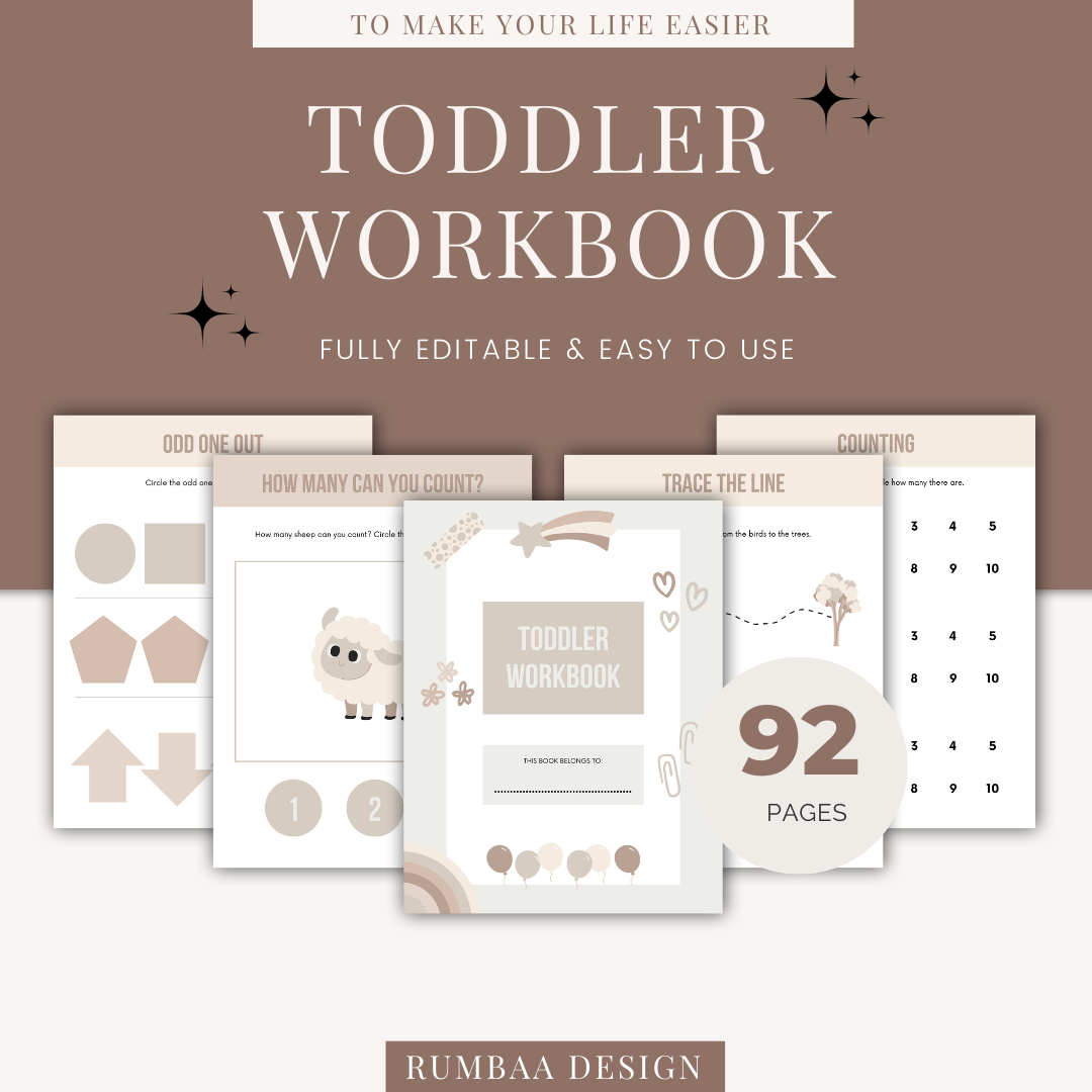 Toddler Learning Workbook