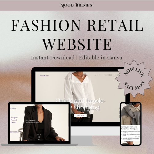 Fashion Retail editable Website Template