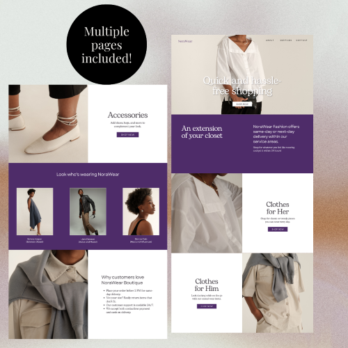 Fashion Retail editable Website Template