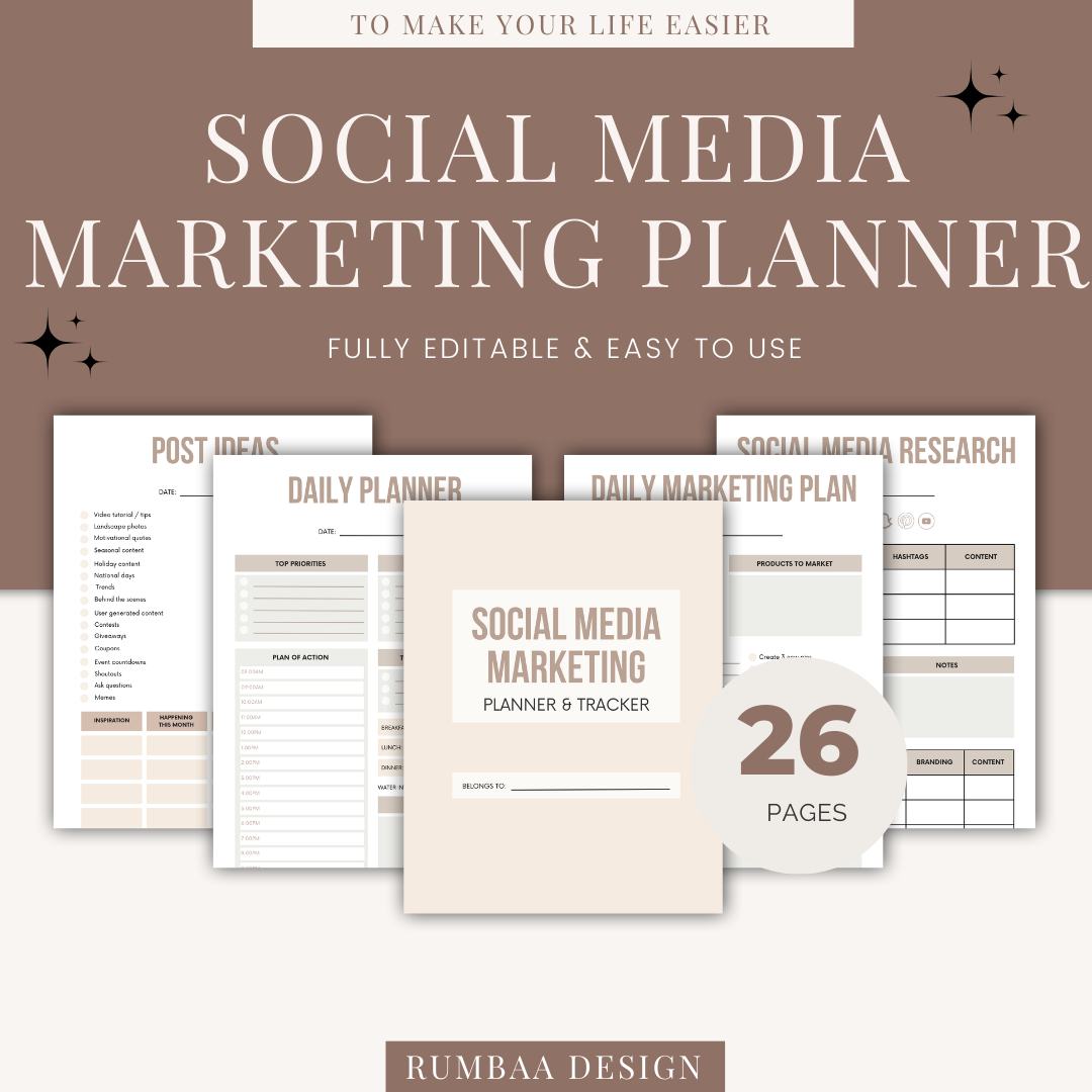Social Media Marketing Planner