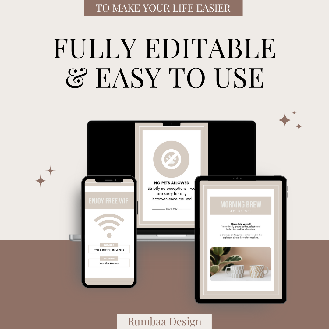 21 Airbnb Printable Signs