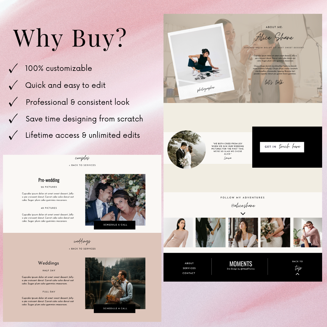 Photographer Website Template