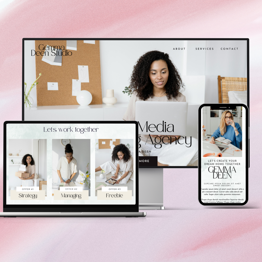 Social Media Manager Website Template
