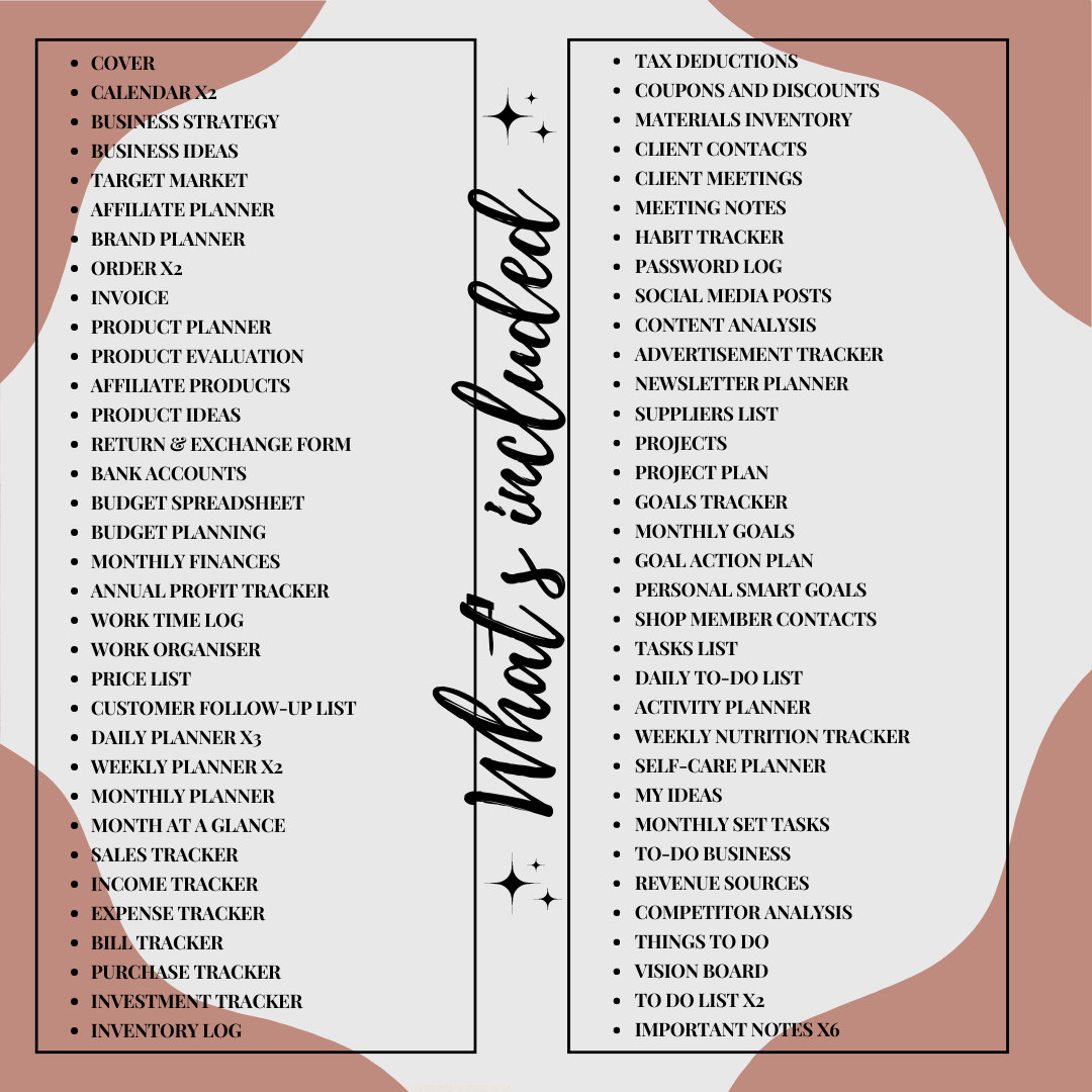 Business Owner Planner