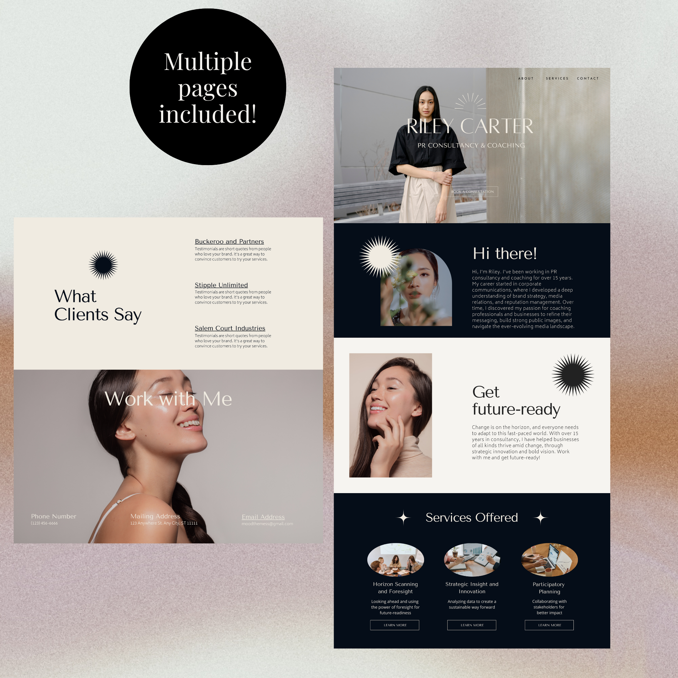 Business Coach Website Template