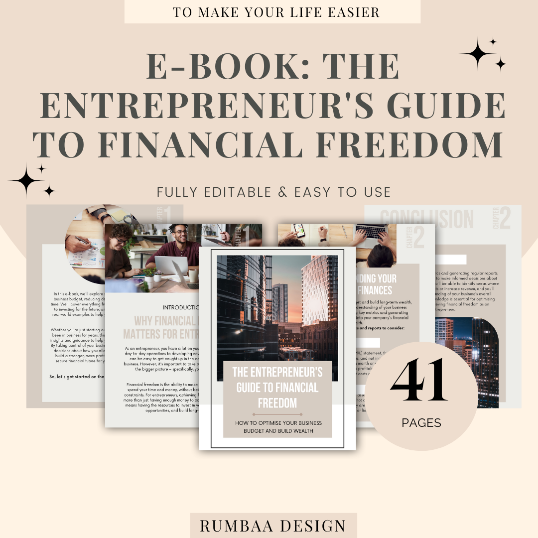 Financial Freedom Guide for Entrepreneurs Ebook