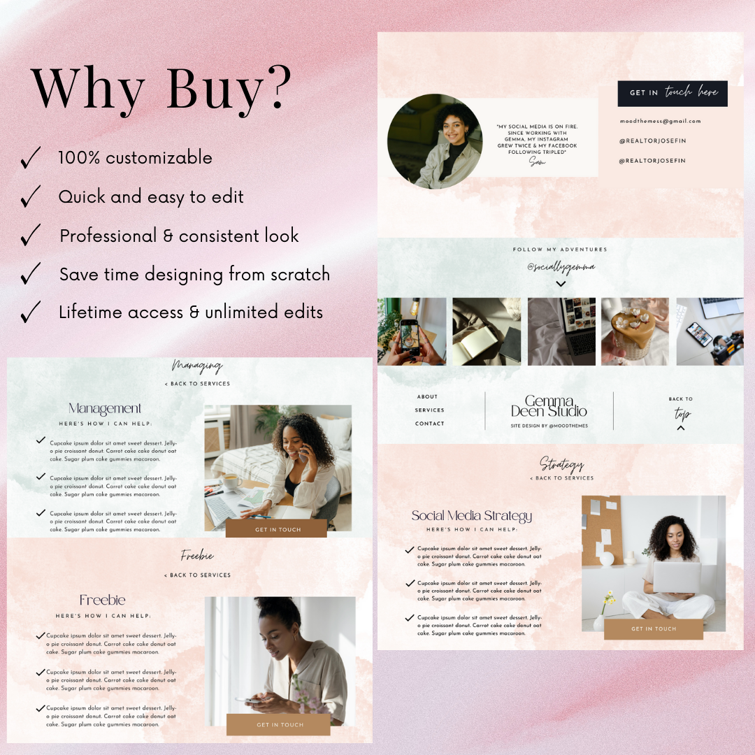 Social Media Manager Website Template