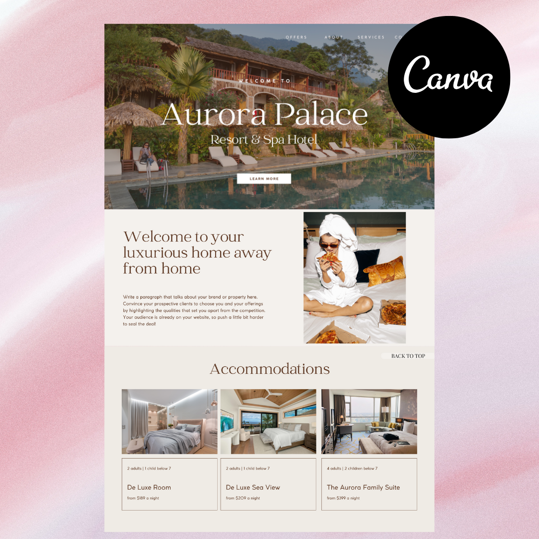 Hotels Business Website Template