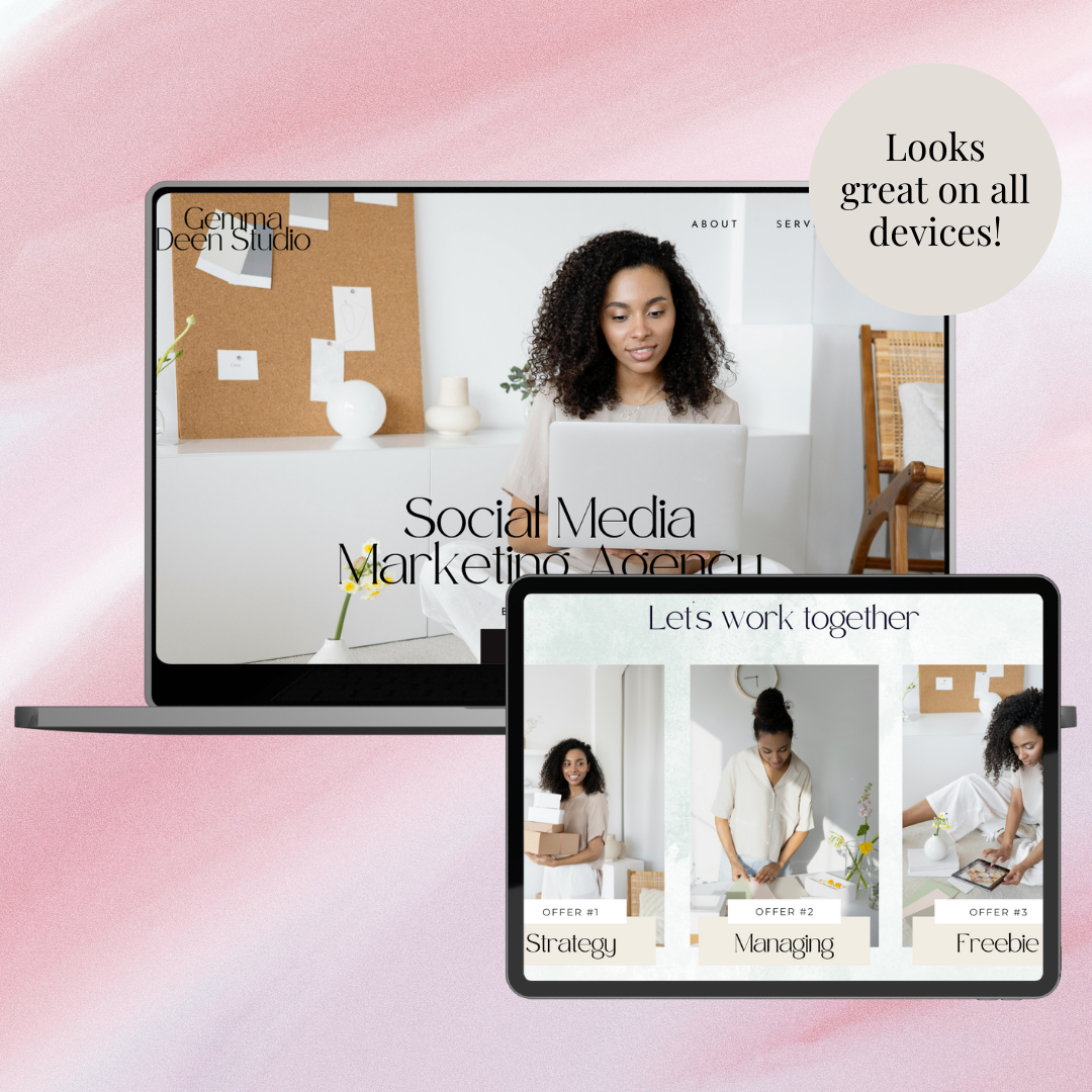 Social Media Manager Website Template
