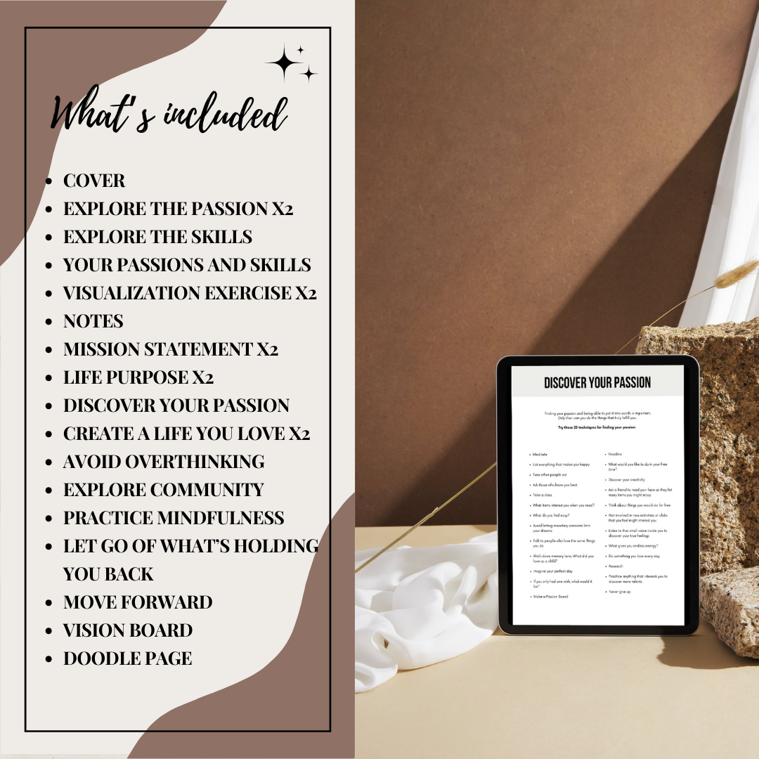 Find Your Passion Workbook & Journal