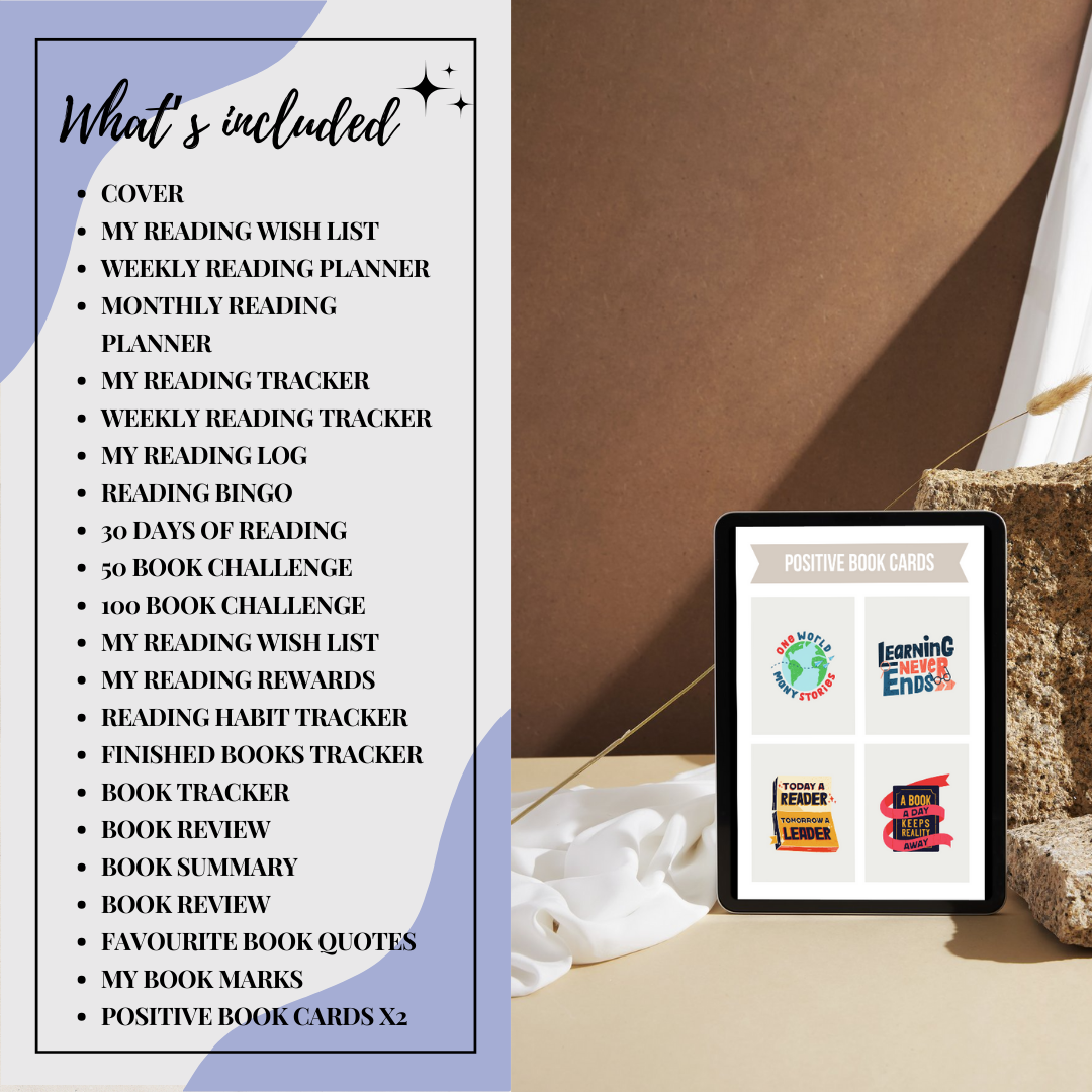 Kids Reading Planner & Journal