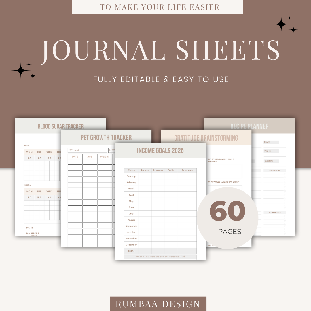 Journal Sheets