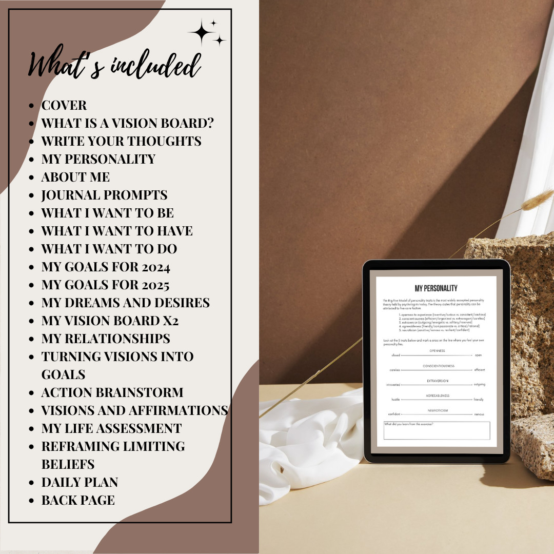 Vision Board Workbook