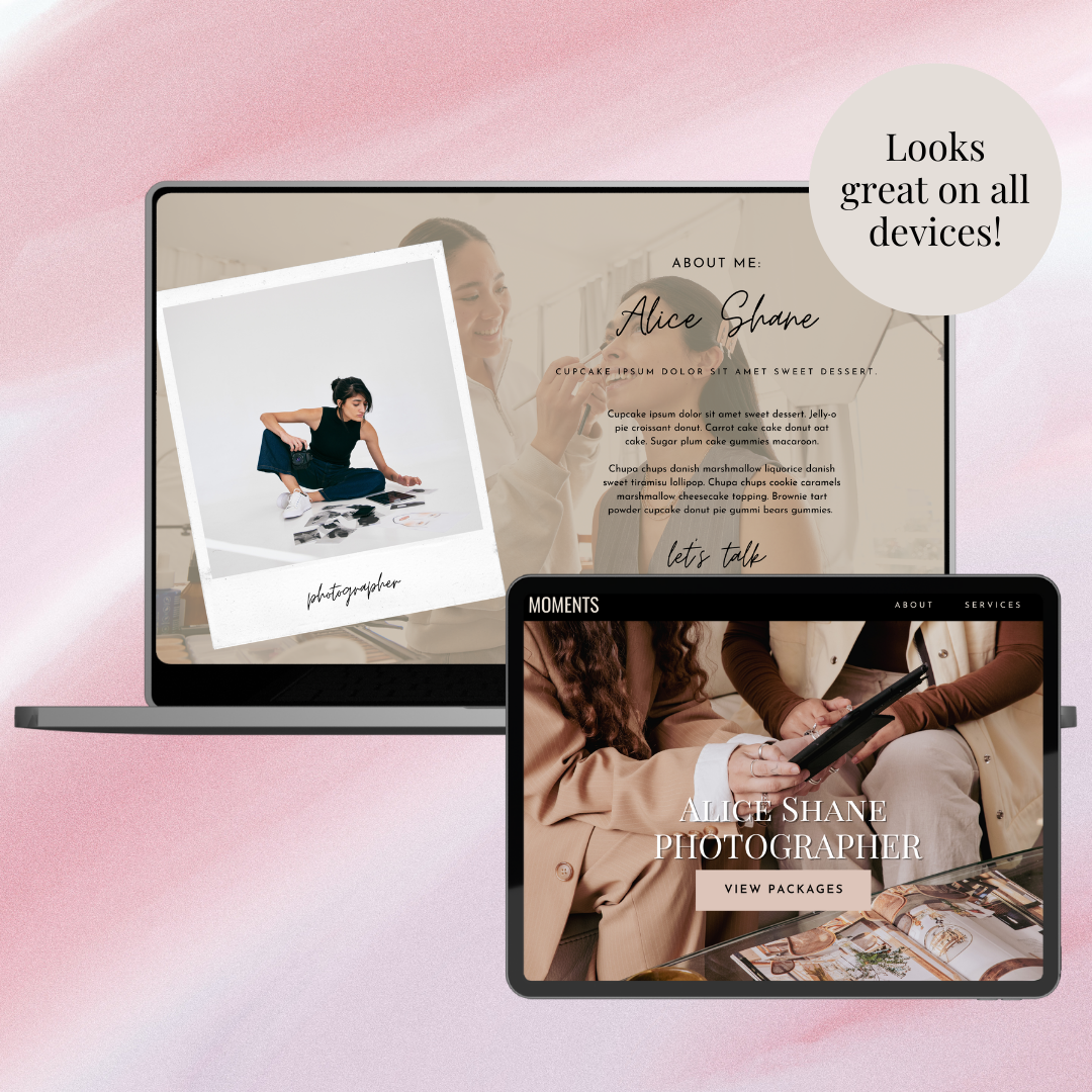 Photographer Website Template