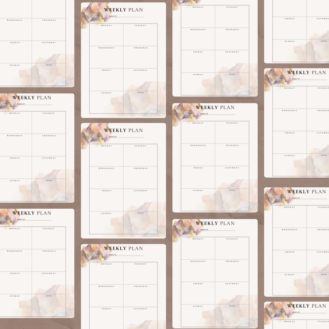 Minimalist Weekly Planner