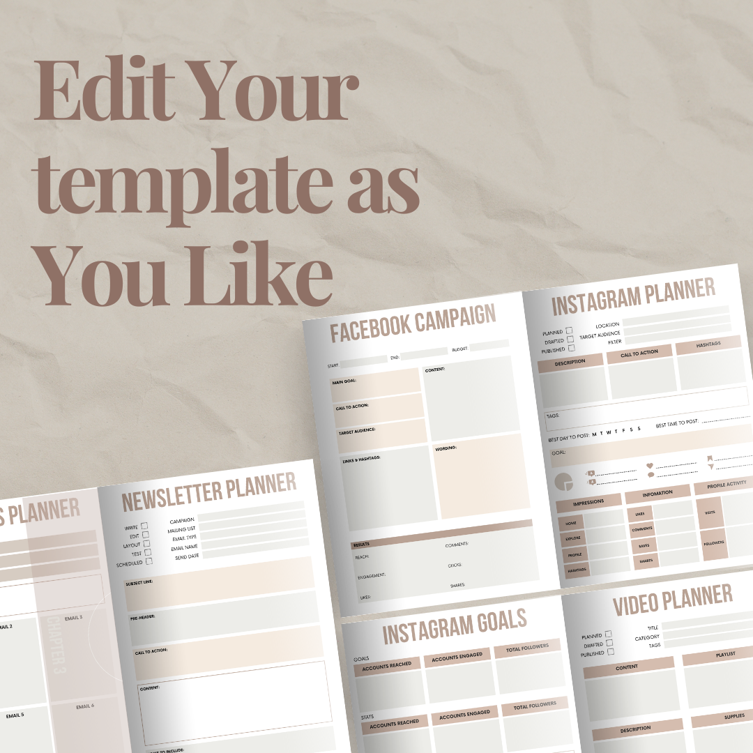 Social Media Marketing Planner