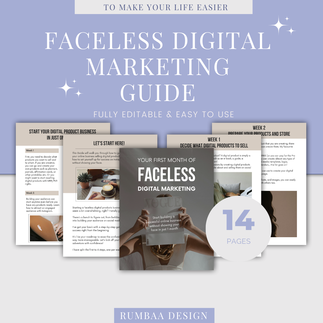 Faceless Digital Marketing Guide