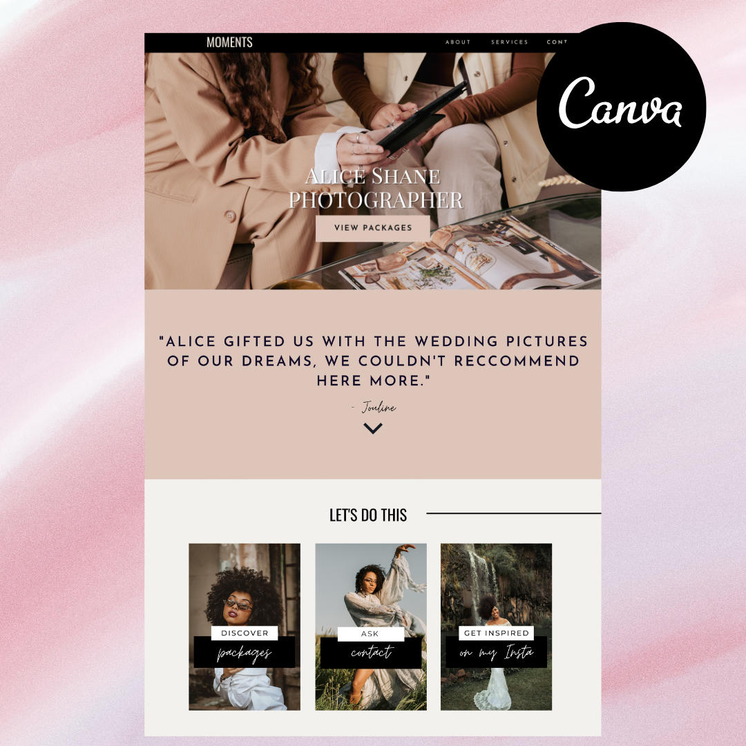Photographer Website Template