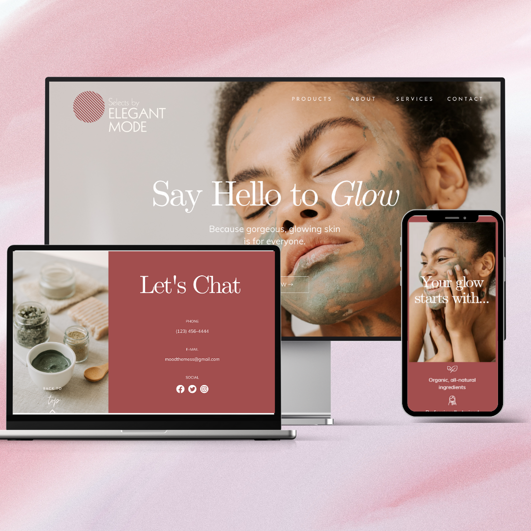 Editable Beauty Website Template