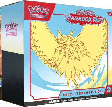 POKEMON - SCARLET AND VIOLET - PARADOX RIFT - ELITE TRAINER BOX - ROARING MOON