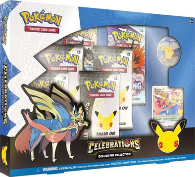 POKEMON - CELEBRATIONS - DELUXE PIN COLLECTION - ZACIAN LV.X